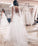 Flowy Backless Tulle Long Beach Wedding Dresses Elegant Bridal Gowns Y0110