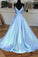 Simple Spaghetti Straps A-line Long Prom Dresses Elegant Party Gowns Y0201