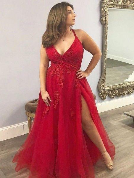 Long Lace Appliques Prom Dresses Formal Evening Gowns CD10232