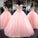 Pink Spaghetti Straps Ball Gown Quinceanera prom Dresses CD10343