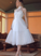 White tulle lace short prom dress party dress CD10643