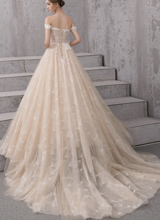High quality A-line tulle long ball gown dress prom dress evening dress CD10815