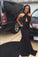 Black Sleeveless Open Back Prom Dresses with Train CD11678