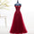 Fashionable Dark Red Off Shoulder Style Long Prom Dress, A-Line Evening Gown CD11850