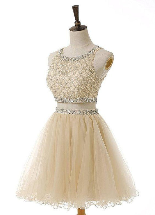 2 Piece Homecoming Dresses, Sparkle Sweet 16 Dress, Homecoming Dress