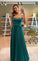 A-line Straps Long Prom Dress, Sexy Prom Dress CD12723