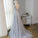 Beautiful Light Grey Tulle Backless Long Party Dress, A-Line Junior Prom Dress CD13177