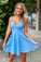 BLUE COCKTAIL DRESS Homecoming Dress CD13372