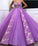 prom dresses Light Purple Floral & Tulle Gown CD13699