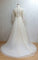 Charming Wedding Dresses, White A-line High Neck Bridal Gowns, Long prom dress CD16155