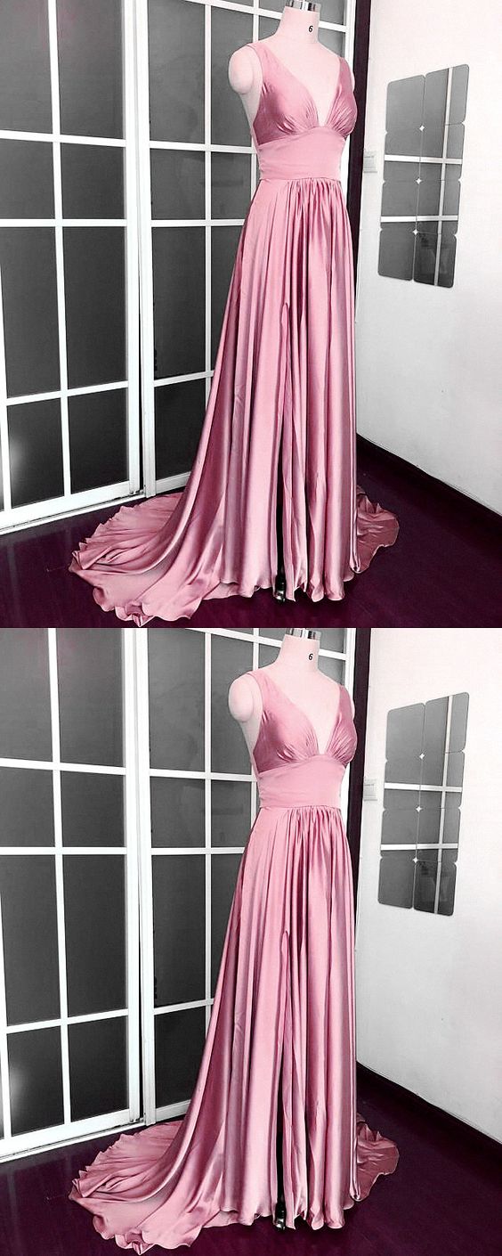 Elegant Mauve Pink Bridesmaid Dresses Prom Dress CD16362