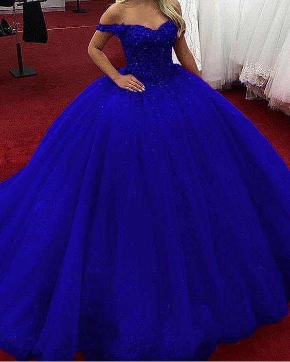 Luxurious Crystal Beaded Sweetheart Bodice Corset Tulle Ball Gowns Prom Dress CD16464
