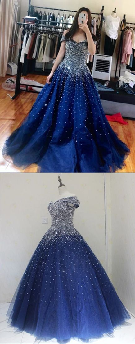 Ball Gown Royal Blue Prom Dress, Charming Evening Dress, Prom Dresses CD16470