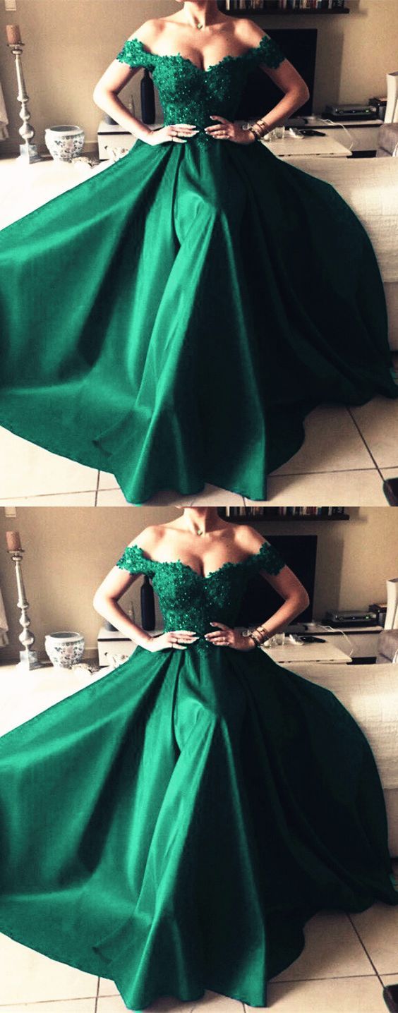 green Prom Dresses, party Dance Dress CD16541