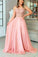 Blush Pink Prom Dresses Two Piece CD16668