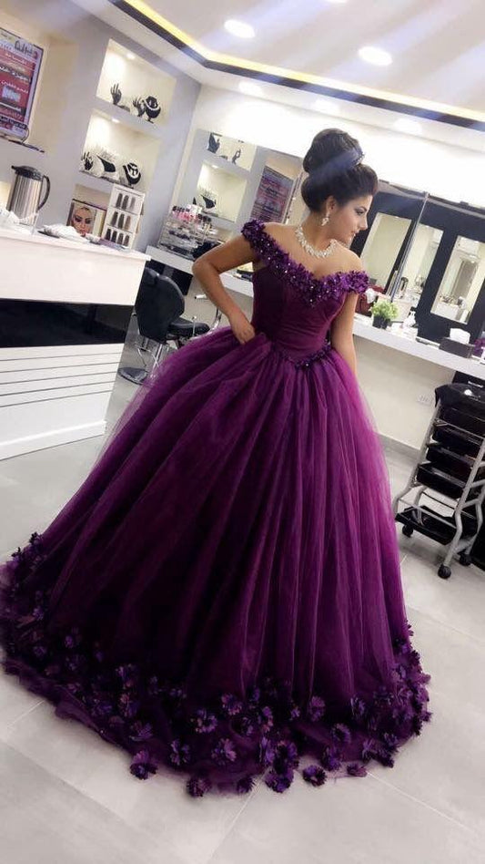 ball gown long Prom Dresses CD16958