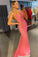 Elegant Lace Mermaid Long Prom Dress CD17715