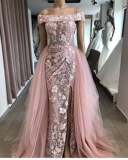 Unique Mermaid Long Prom Dress with Appliques CD17750