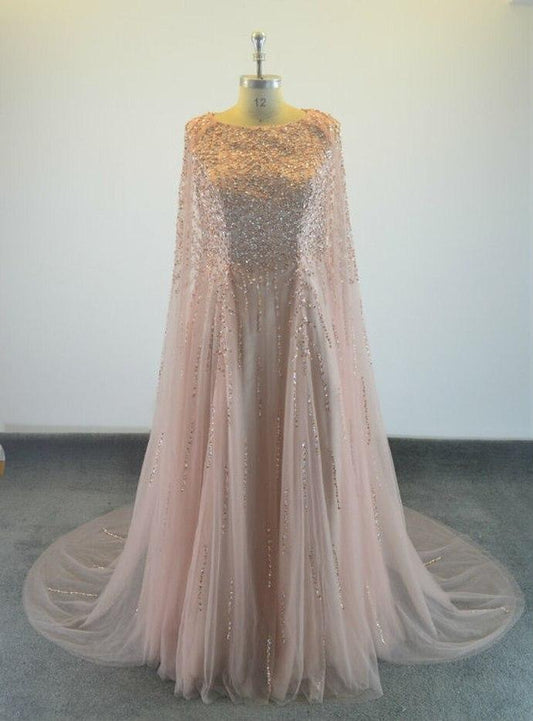 Real Sample 2024 New Collection Evening Gowns Sleeveless Handmade Crystal Sequins prom dress CD17792