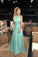 Simple A line long prom dress green evening dress CD17940