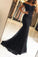 Elegant Black Lace Mermaid Prom Dresses CD18104
