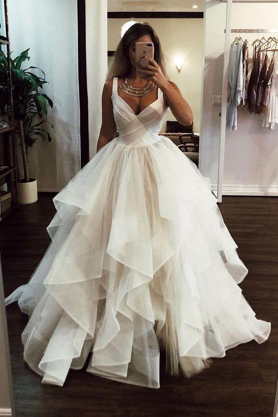 A line wedding dresses Prom Dress, Formal Gown CD18234