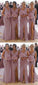 mauve pink bridesmaid dress prom dress CD18335