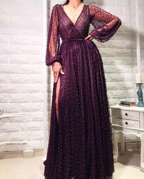 Fabulous Prom Dress, Long Evening Dress with beads CD18995