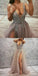 Charming Tulle Evening Dress, High Slit Prom dress CD1909