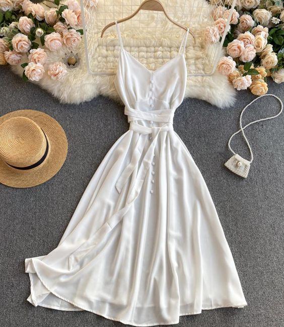 Cute A line chiffon dress fashion prom dress CD19190