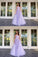 Lilac Lace Tulle Prom Dress, Classy Prom Dress CD19939