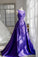 Purple long prom dress, evening dress CD20290