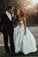 Simple Sweetheart Satin Wedding Dress with Bowknot, Cheap Beach Wedding Dress Prom Dresses CD20359