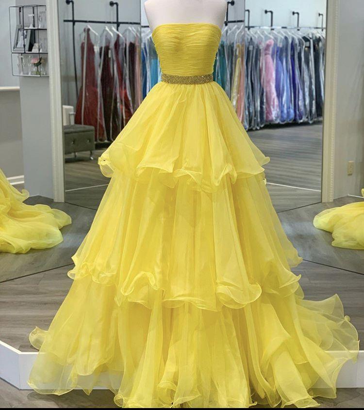 A-line tulle long formal dress prom dress CD20552