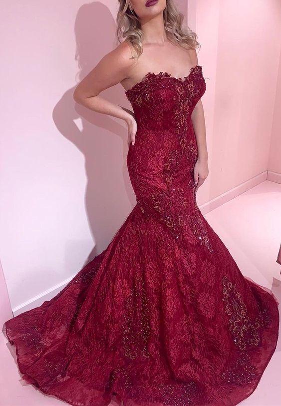 lace Prom Dresses Evening Gowns 2024 CD20763