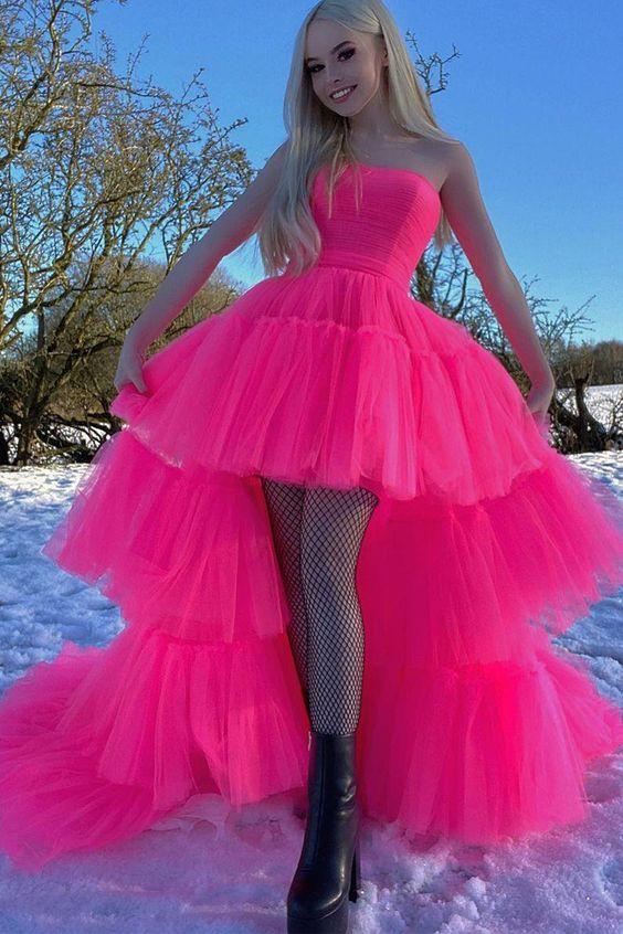 Pink Princess Prom Dress Formal Evening Gowns CD20885