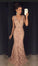 Long V Neck Lace Prom Dress CD21000