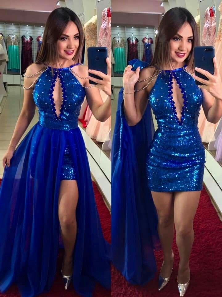 Blue Prom Dresses Formal Evening Party Dress CD21196