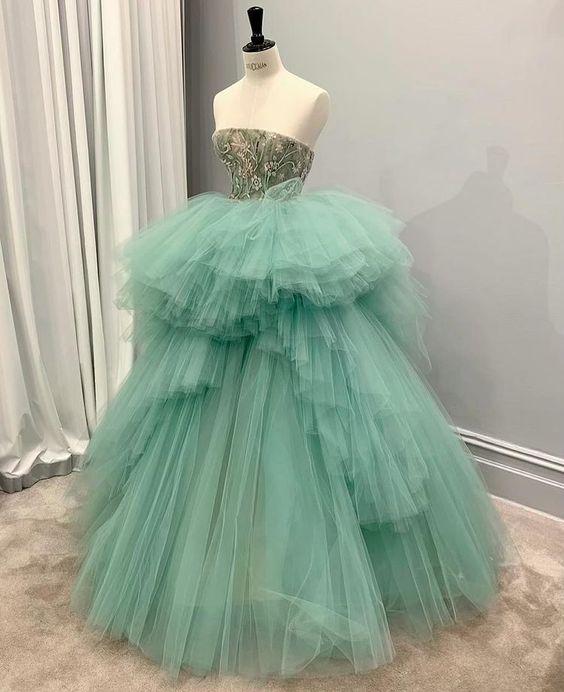 Green Prom Dresses, Evening Party Dresses CD21232