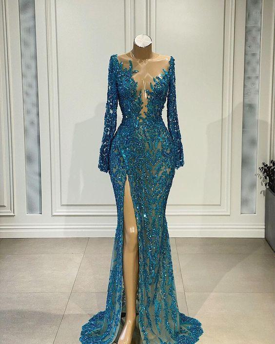 Memaid Long Prom Dress Sexy Evening Gown CD21644
