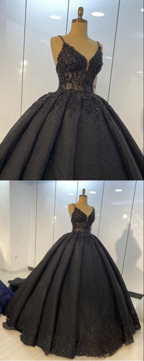 Prom Dresses Black lace wedding dresses CD21758