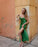 Sexy A Line Spaghetti Straps Green Long Prom/Evening Party Dress CD22649