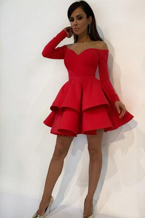 Red Homecoming Dresses, Back to School CD22839