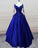 Stunning Ball Gown Prom Satin Dress Lace Sleeved CD23683