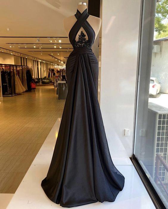 Black new arrive evening gown Long Prom Dress CD24190