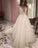 V Neck White Long Prom Dress With Lace CD24753
