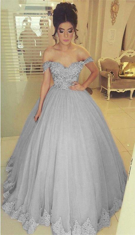 silver prom dresses, silver ball gown, ball gown prom dresses, prom dresses 2024 CD3001