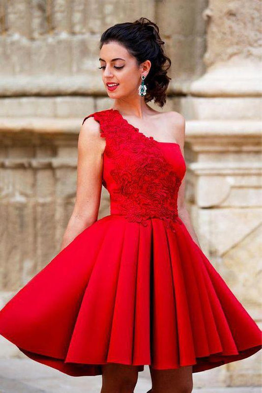 Red Lace Homecoming Dresses, Short Homecoming Dresses CD3216