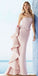 Elegant Satin Strapless Neckline Sheath/Column Prom Dress CD3690