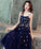 Blue tulle short dress blue tulle prom dress CD3808